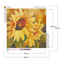 Load image into Gallery viewer, Sunflower 40*40CM (canvans) Full Round Drill Diamond Painting
