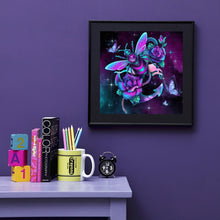 Load image into Gallery viewer, Bee On Purple Flower 40*40CM (canvans) Full Round Drill Diamond Painting
