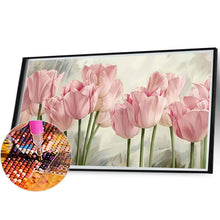 Load image into Gallery viewer, Pink Tulips 80*40CM (canvans) Full Square Drill Diamond Painting
