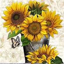 Load image into Gallery viewer, Sunflower 40*40CM (canvans) Full Round Drill Diamond Painting
