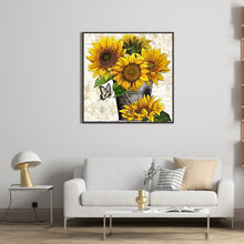 Load image into Gallery viewer, Sunflower 40*40CM (canvans) Full Round Drill Diamond Painting
