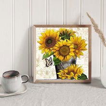 Load image into Gallery viewer, Sunflower 40*40CM (canvans) Full Round Drill Diamond Painting
