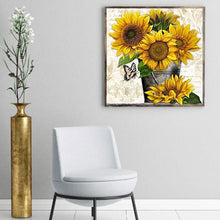 Load image into Gallery viewer, Sunflower 40*40CM (canvans) Full Round Drill Diamond Painting
