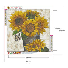 Load image into Gallery viewer, Sunflower 40*40CM (canvans) Full Round Drill Diamond Painting
