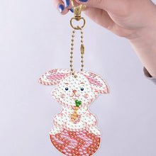 Load image into Gallery viewer, 8pcs Diamond Painting Keyring Kits DIY Rabbit Keychain Bag Pendant (YSK096)
