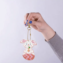 Load image into Gallery viewer, 8pcs Diamond Painting Keyring Kits DIY Rabbit Keychain Bag Pendant (YSK096)
