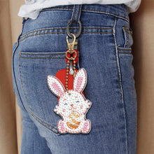 Load image into Gallery viewer, 8pcs Diamond Painting Keyring Kits DIY Rabbit Keychain Bag Pendant (YSK096)
