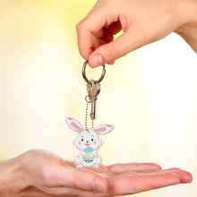 Load image into Gallery viewer, 8pcs Diamond Painting Keyring Kits DIY Rabbit Keychain Bag Pendant (YSK096)
