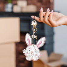 Load image into Gallery viewer, 8pcs Diamond Painting Keyring Kits DIY Rabbit Keychain Bag Pendant (YSK096)
