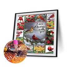 Load image into Gallery viewer, Cardinal Bird Framed View 50*50CM (canvans) Full Round Drill Diamond Painting
