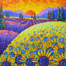 Load image into Gallery viewer, Sunflower 30*30CM (canvans) Full Round Drill Diamond Painting
