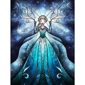 Queen Elsa 40*50CM (canvans) Full Round Drill Diamond Painting