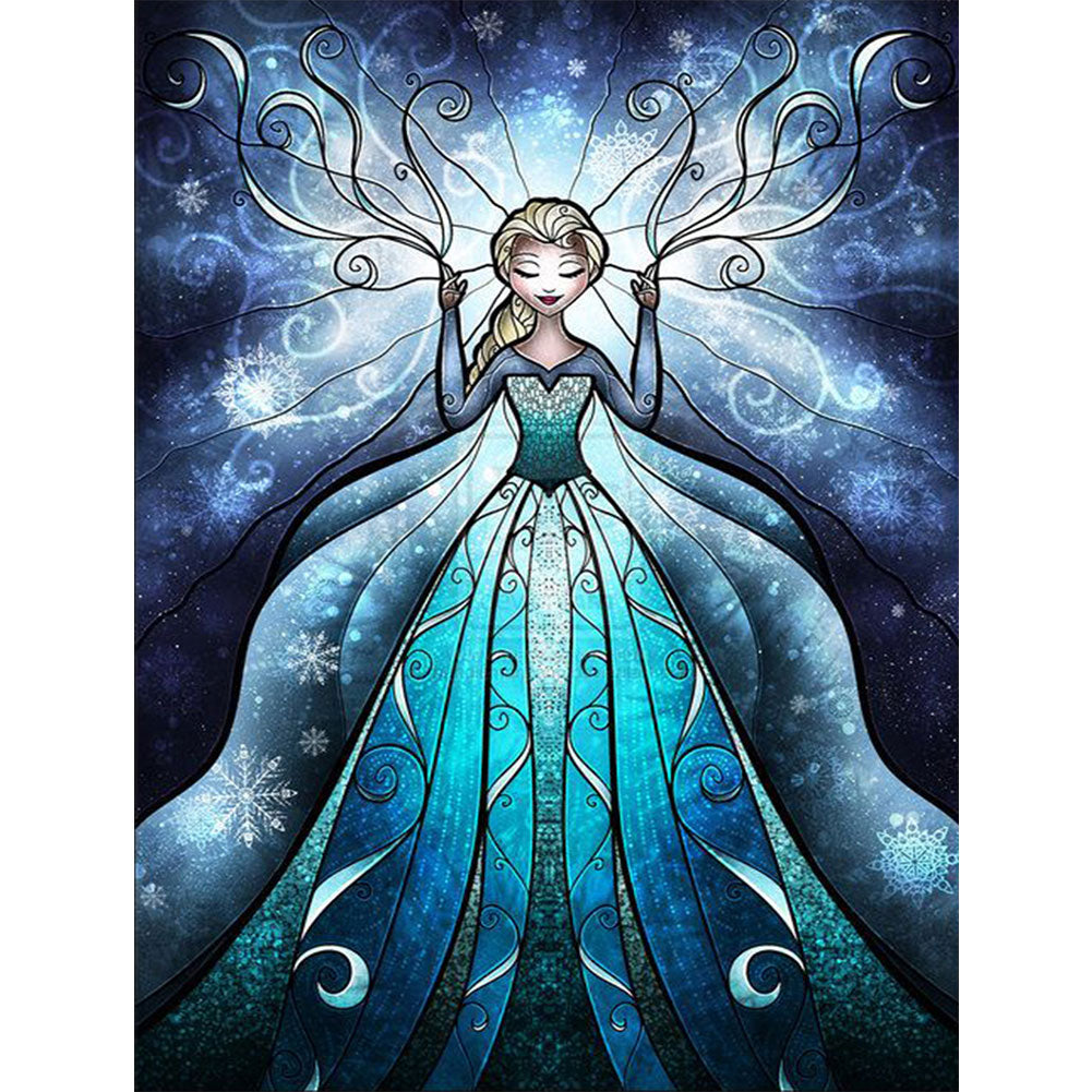 Queen Elsa 40*50CM (canvans) Full Round Drill Diamond Painting