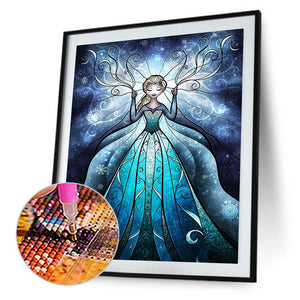 Queen Elsa 40*50CM (canvans) Full Round Drill Diamond Painting