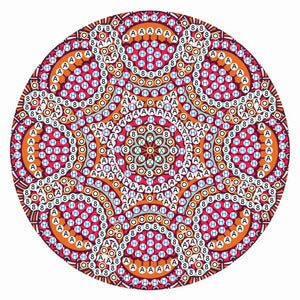 5D DIY Diamond Painting Mandala Wooden Round Coaster Cup Cushion (AA1058-1)