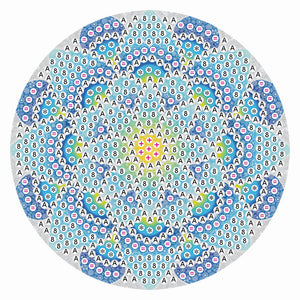 5D DIY Diamond Painting Mandala Wooden Round Coaster Cup Cushion (AA1058-6)