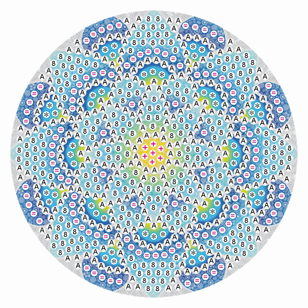 5D DIY Diamond Painting Mandala Wooden Round Coaster Cup Cushion (AA1058-6)