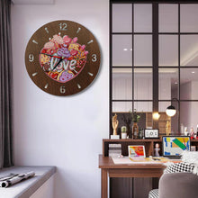 Load image into Gallery viewer, DIY Diamond Painting Love Wood Clock DIY Wall Art Crafts Mosaic (ZB603)
