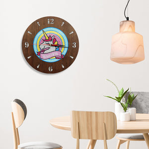 DIY Diamond Painting Unicorn Wood Clock DIY Wall Art Crafts Mosaic (ZB604)