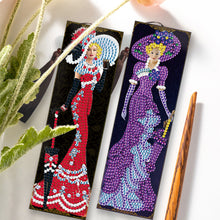 Load image into Gallery viewer, 2pcs DIY Diamond Painting Leather Bookmark Lady Mosaic Craft Art (FQY059)
