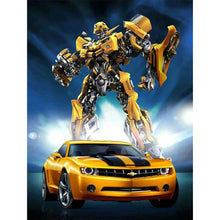 Load image into Gallery viewer, Transformers Bumblebee 40*50CM (canvans) Full Round Drill Diamond Painting
