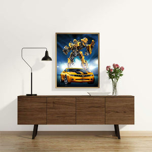 Transformers Bumblebee 40*50CM (canvans) Full Round Drill Diamond Painting