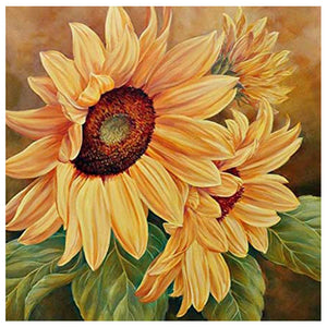 Sunflower 50*50CM (canvans) Full Round Drill Diamond Painting