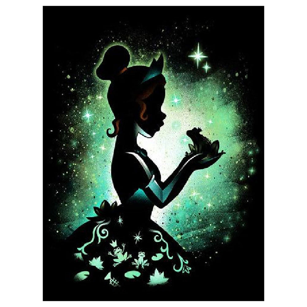 Silhouette Princess 30*40CM(canvans) Full Square Drill Diamond Painting