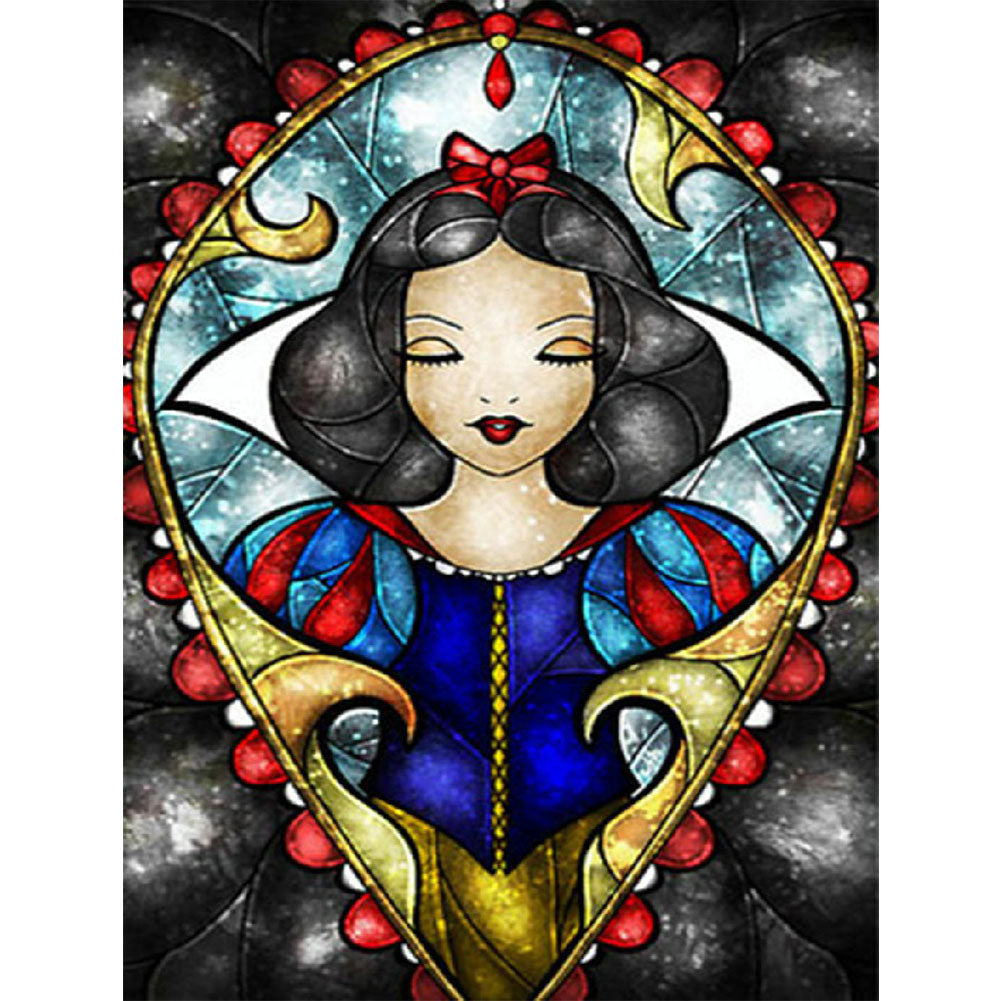 Snow White With Closed Eyes 50x60cm(canvas) Full Round Drill Diamond Painting