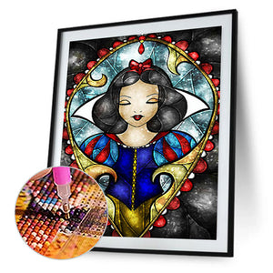 Snow White With Closed Eyes 50x60cm(canvas) Full Round Drill Diamond Painting