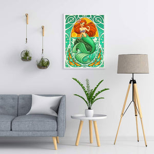 Disney Mermaid Princess 50x60cm(canvas) Full Square Drill Diamond Painting