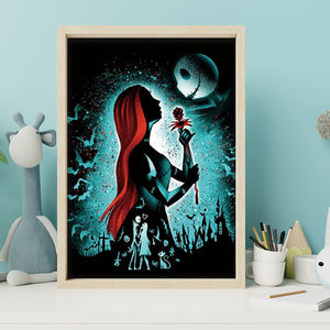 Disney Princess Silhouette 40x50cm(canvas) Full Round Drill Diamond Painting