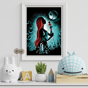 Disney Princess Silhouette 40x50cm(canvas) Full Round Drill Diamond Painting