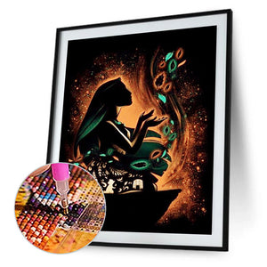 Pocahontas Silhouette 30x40cm(canvas) Full Square Drill Diamond Painting