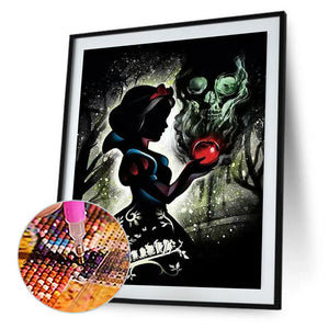 Snow White Silhouette 30x40cm(canvas) Full Square Drill Diamond Painting