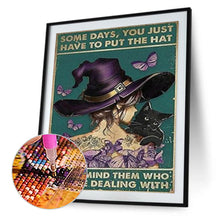 Load image into Gallery viewer, Halloween Witch Retro Poster 30x45cm(canvas) Full Round Drill Diamond Painting

