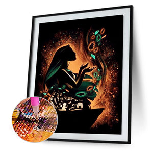 Silhouette - Disney Pocahontas Pocahontas 40x50cm(canvas) Full Round Drill Diamond Painting