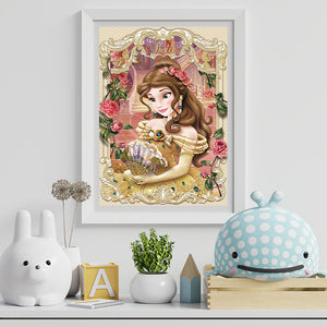 Disney Princess - Belle 30x40cm(canvas) Partial Special-Shaped Drill Diamond Painting