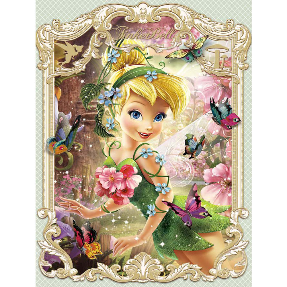 Disney Princess - Tinker Bell 30x40cm(canvas) Partial Special-Shaped Drill Diamond Painting