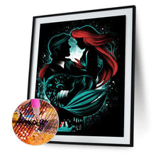 Load image into Gallery viewer, Daughter Of The Sea - Mermaid Princess And Prince Silhouette 35x45cm(canvas) Full Square Drill Diamond Painting
