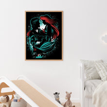 Load image into Gallery viewer, Daughter Of The Sea - Mermaid Princess And Prince Silhouette 35x45cm(canvas) Full Square Drill Diamond Painting
