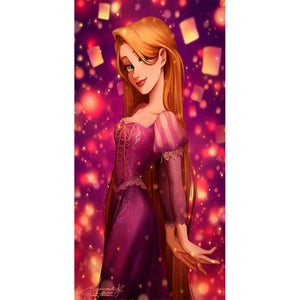 Long Hair Princess 30x70cm(canvas) Full Round Drill Diamond Painting