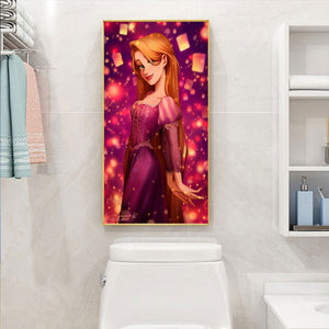 Long Hair Princess 30x70cm(canvas) Full Round Drill Diamond Painting