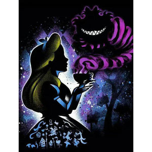 Disney Princess Silhouette 50x60cm(canvas) Full Round Drill Diamond Painting