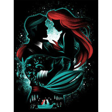 Load image into Gallery viewer, Mermaid Princess And Prince Charming Silhouette 50x60cm(canvas) Full Square Drill Diamond Painting
