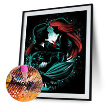 Load image into Gallery viewer, Mermaid Princess And Prince Charming Silhouette 50x60cm(canvas) Full Square Drill Diamond Painting
