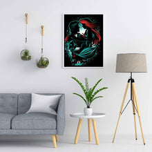 Load image into Gallery viewer, Mermaid Princess And Prince Charming Silhouette 50x60cm(canvas) Full Square Drill Diamond Painting
