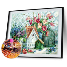 Load image into Gallery viewer, Tulips And Cottage 45x35cm(canvas) Full Square Drill Diamond Painting
