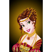 Load image into Gallery viewer, Princess Belle 30x50cm(canvas) Full Round Drill Diamond Painting
