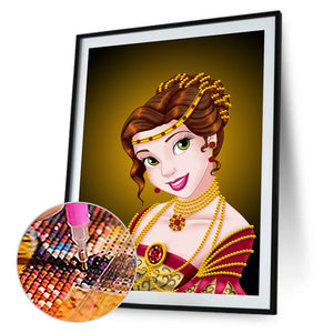 Princess Belle 30x50cm(canvas) Full Round Drill Diamond Painting